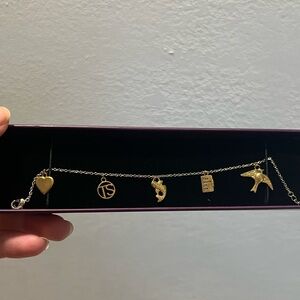 Taylor swift speak now charm bracelet